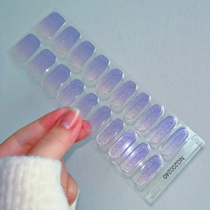 EZ NAILZ| GRADIENT DREAM SKY  - SEMICURED UV GEL NAIL STICKER KIT