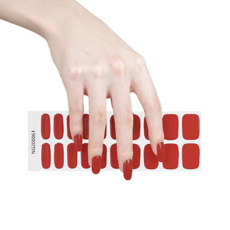 EZ NAILZ| RED - SEMICURED UV GEL NAIL STICKERS KIT