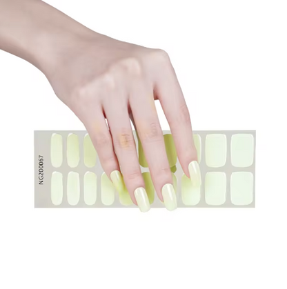 EZ NAILZ| PISTACHIO - SEMICURED UV GEL NAIL STICKER KIT