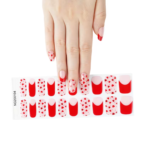 EZ NAILZ| LOVE PARTY VALENTINE'S DAY SEMICURED UV GEL NAIL STICKERS KIT