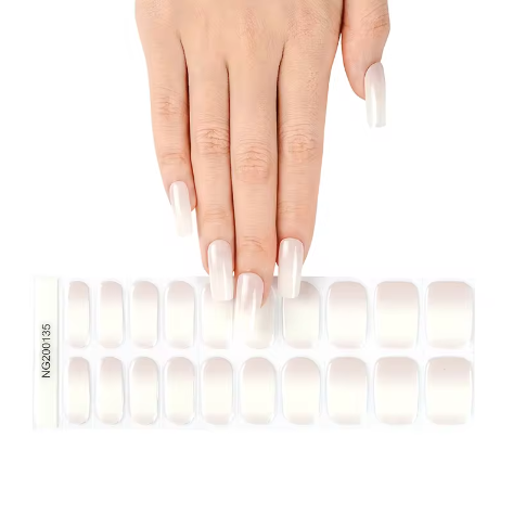 EZ NAILZ| NUDE GRADIENT SEMICURED UV GEL NAIL STICKERS KIT