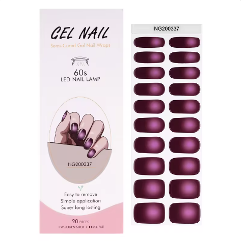 EZ NAILZ| VAMPIRE SUN SET - SEMICURED UV GEL NAIL STICKERS KIT